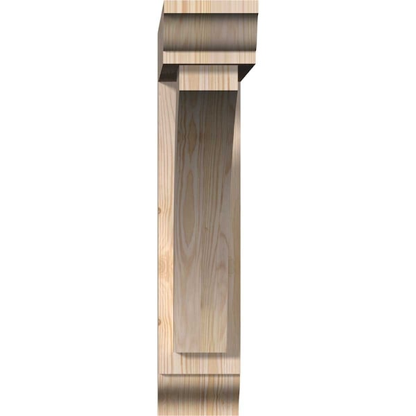 Thorton Traditional Smooth Bracket W/ Offset Brace, Douglas Fir, 5 1/2W X 26D X 26H